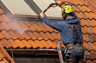 Démoussage et hydrofuge de toiture à Colombier
